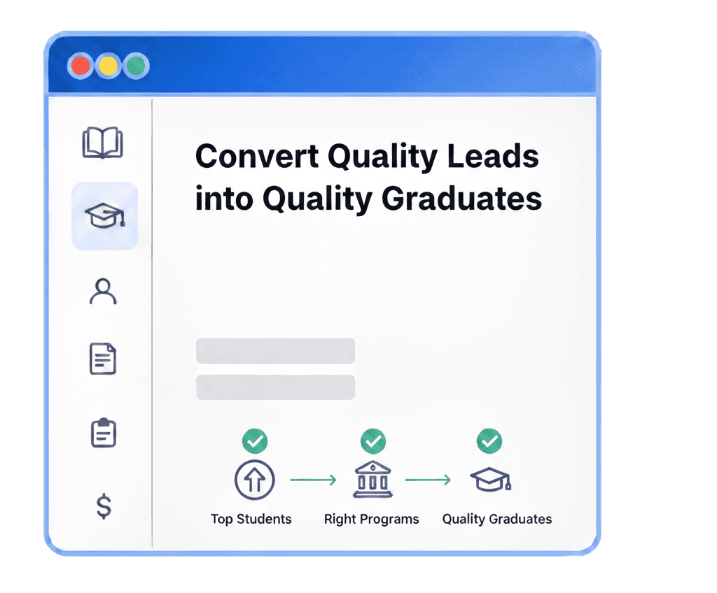 Convert Quality Leads into Quality Graduates